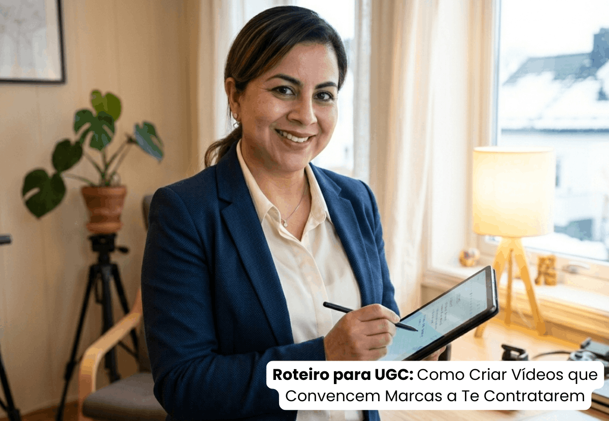 Roteiro para UGC: Como Criar Vídeos que Convencem Marcas a Te Contratarem