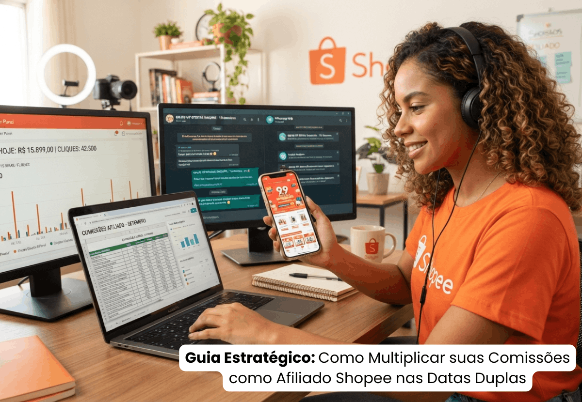 Guia Estratégico Como Multiplicar suas Comissões como Afiliado Shopee nas Datas Duplas